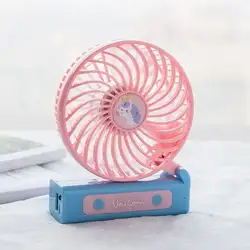 Мультяшный Цветной конский ручной настольный вентилятор кулер ручной кондиционер охлаждающий вентилятор летний кондиционер-охладитель