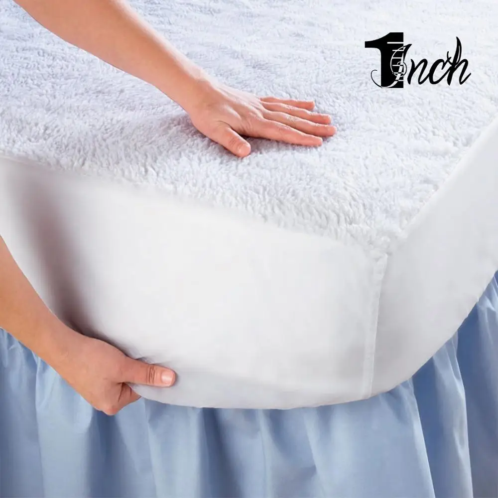

1inchome WATERPROOF MATTRESS COVER for King Queen Full Twin bed Hypoallergenic Bed Pad with Cotton Topper/Protector for Kids