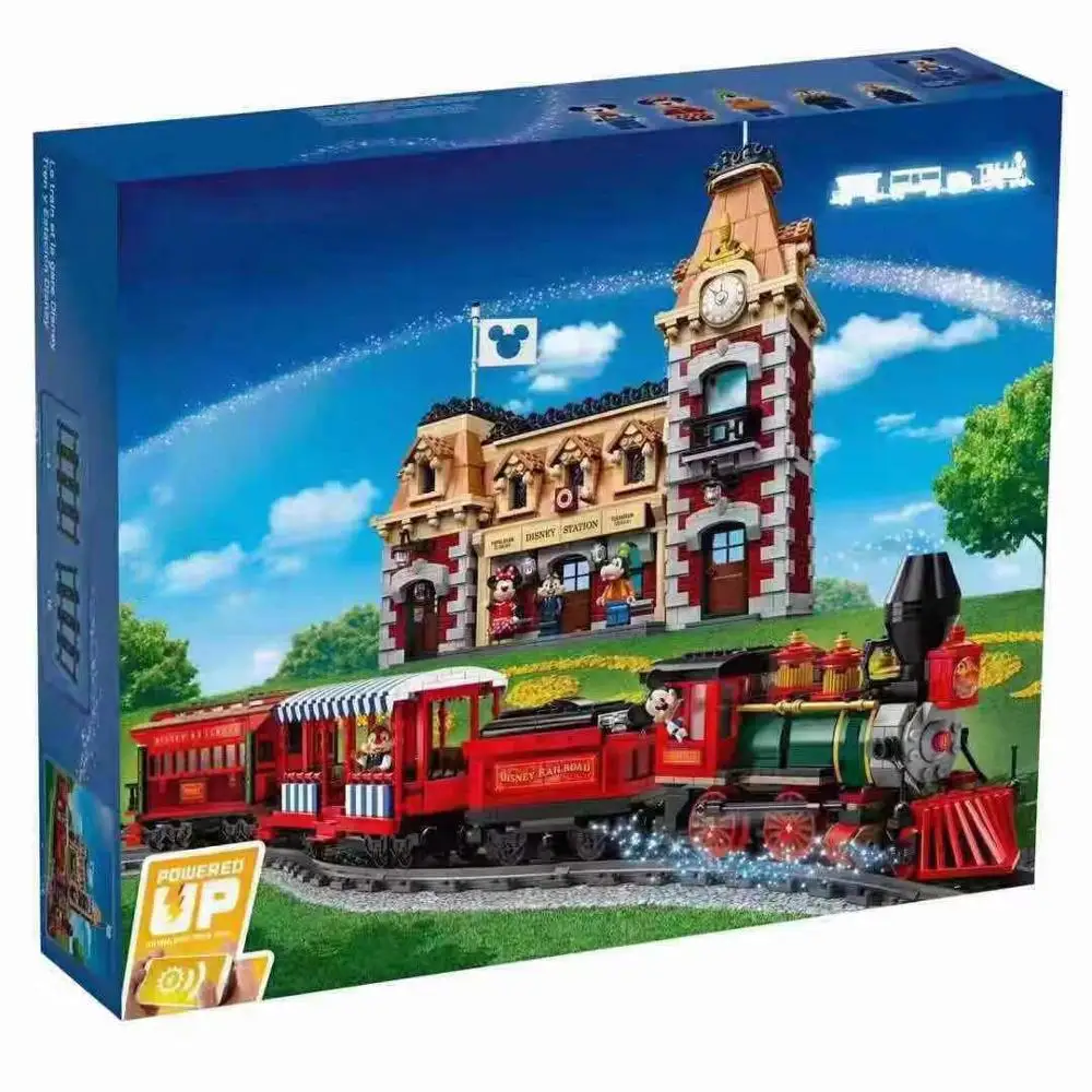 

3350pcs 2019 Christmas Paradise Town Train Remote Control Castle Girl Friends Figure Building Blocks Toys