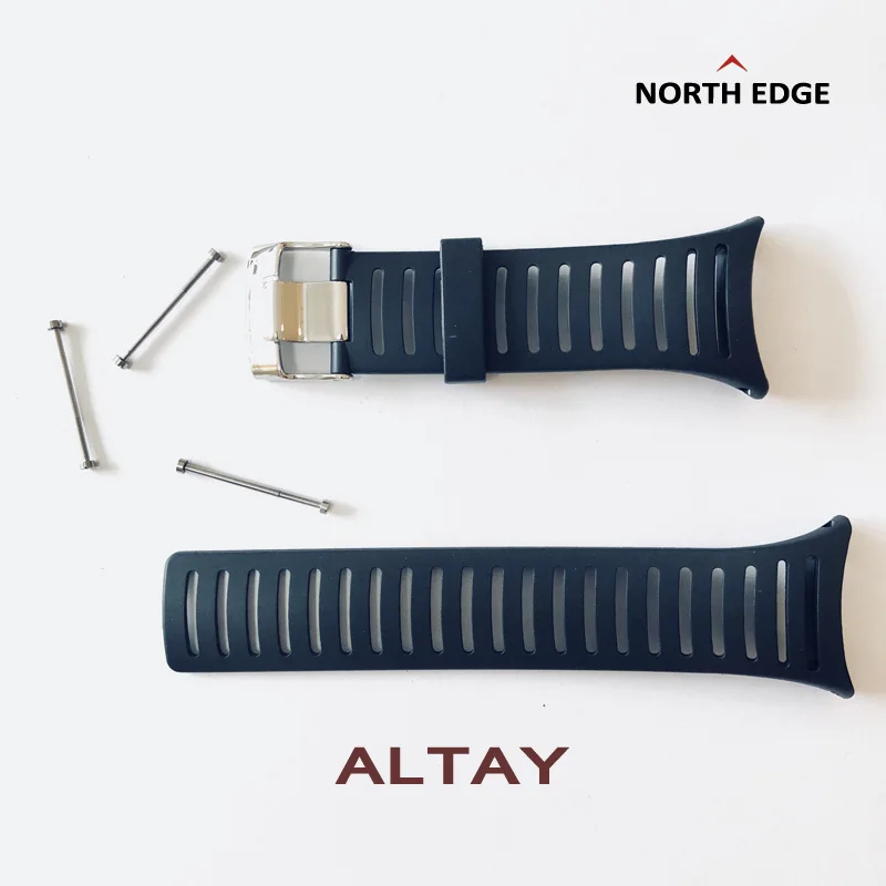 Северная резиновая прокладка ремешок черный ремешок 25 мм длина спортивные уличные цифровые часы браслет