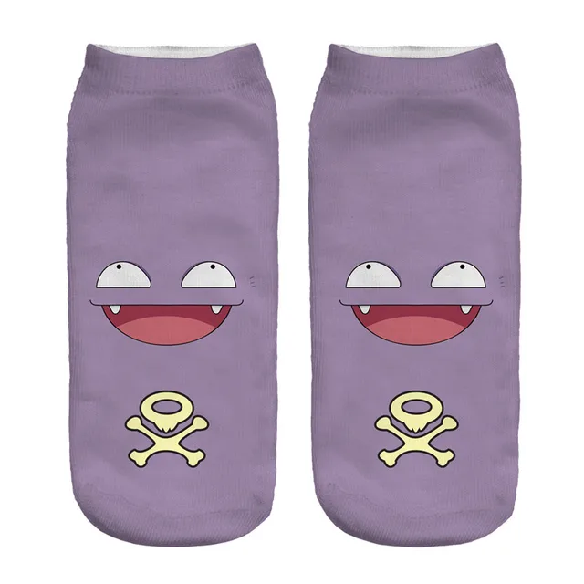 Cute Pokemon Pikachu Figure Cotton Socks Pokemon Squirtle Charmander Bulbasaur Anime Cosplay Men Women Ankle Cotton Socks 7