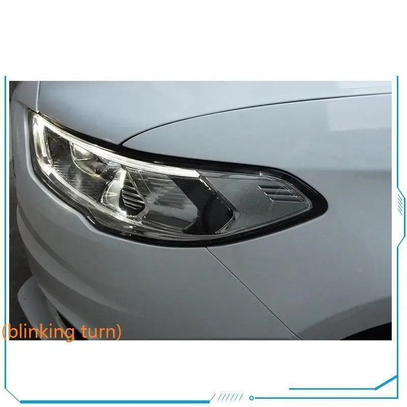 MODEL P Наружные Drl дневные ходовые огни Luces Para Авто Стайлинг боковой указатель поворота светодиодные фары автомобиля фары в сборе 17 для Ford Mondeo - Цвет: MODEL P