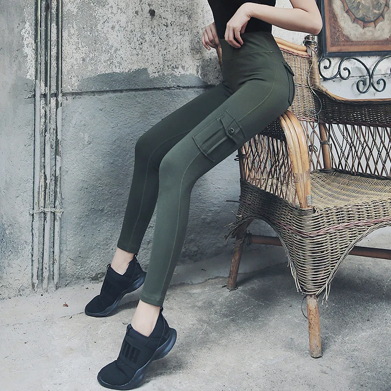 

Outer Wear High-waisted Sports Fitness Trousers Women's Tennis Red Tight Peach Hip Yoga Jeans Workwear Running Pants Healthy Bea