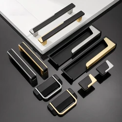 Drawer Concealed Handle Black Built-in Sliding Door Concealed Cabinet Closet Door Handle Invisible Modern Simple Handle
