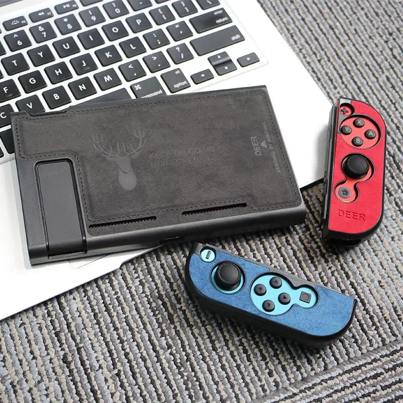 Тканевый чехол, силиконовый защитный чехол для задней панели Joy-Con, защита от пота, для переключателя с переключателем, с защитой экрана - Цвет: R-L Special Shell