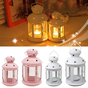 

European Wedding Decor Metal Lantern Iron Candle Holder House Decoration Iron Lanterns For Candles Candle Lantern Candlesticks #