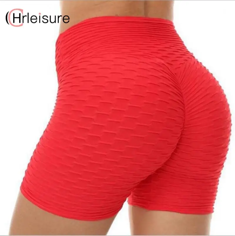 red shorts womens high waisted