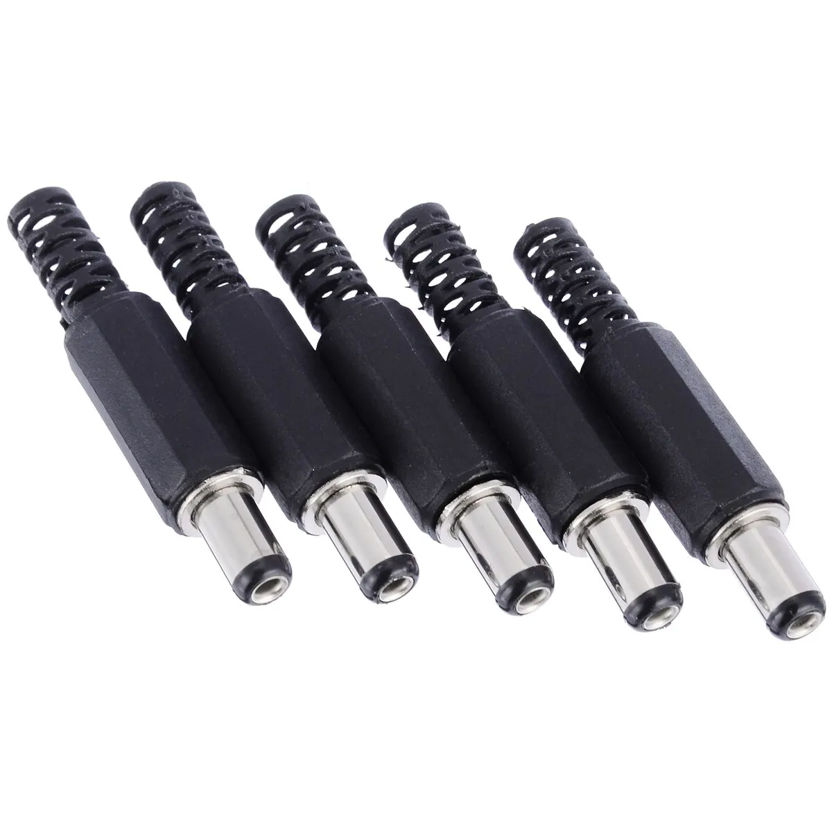 5 Set DC5521 DC Power Male + Female Connector Pair DC Power Plug Socket Adapter Jack Connector Size 2.1mm*5.5mm