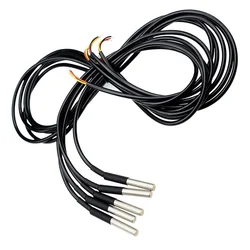 Capteur de température numérique étanche DS18B20, 5 pièces, 1M, sonde thermique en acier inoxydable, contrôleur de température pour thermistance 