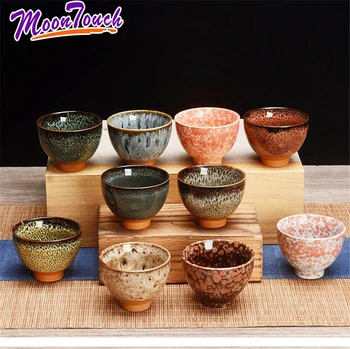 

6 pcs/set Kung Fu teaset Small Porcelain Tea Chinese Ceramic Tea Cup Ice Cracked Glaze Cup Bowl Teacup Tea Accessories