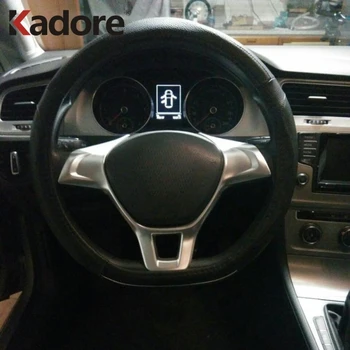 

For Volkswagen Golf 7 2013-2017 For MK7 Polo 2017 2018 Matte Steering Wheel Decorative Frame Cover Trim Interior Mouldings