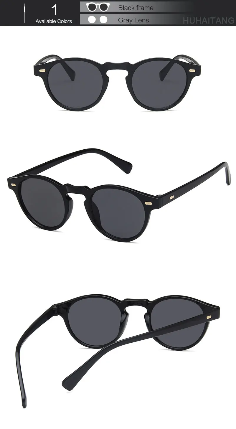 Роскошные классические круглые мужские солнцезащитные очки, Винтажные Солнцезащитные очки с заклепками для женщин, брендовые дизайнерские высококачественные женские солнцезащитные очки для мужчин s