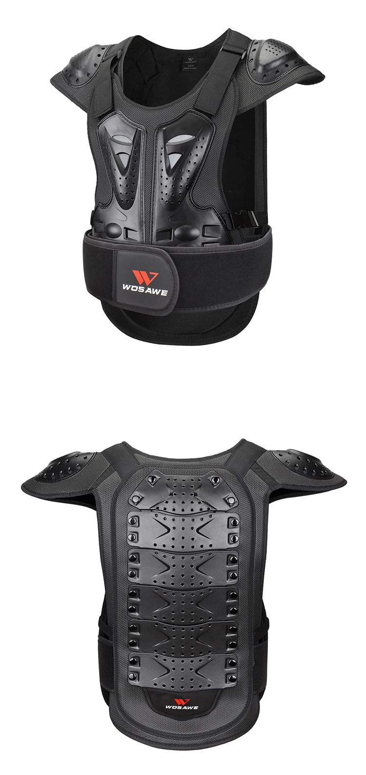 WOSAWE для взрослых moto rcycles Armor Защитное снаряжение для мотогонок по бездорожью MTB для спорта на открытом воздухе защитная куртка Защита тела