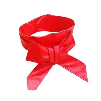 

New wide waistband ladies Fashion Women Belts PU Leather Bowknot Belt Decoration Soft Bow Belt Wild Waist Girdle
