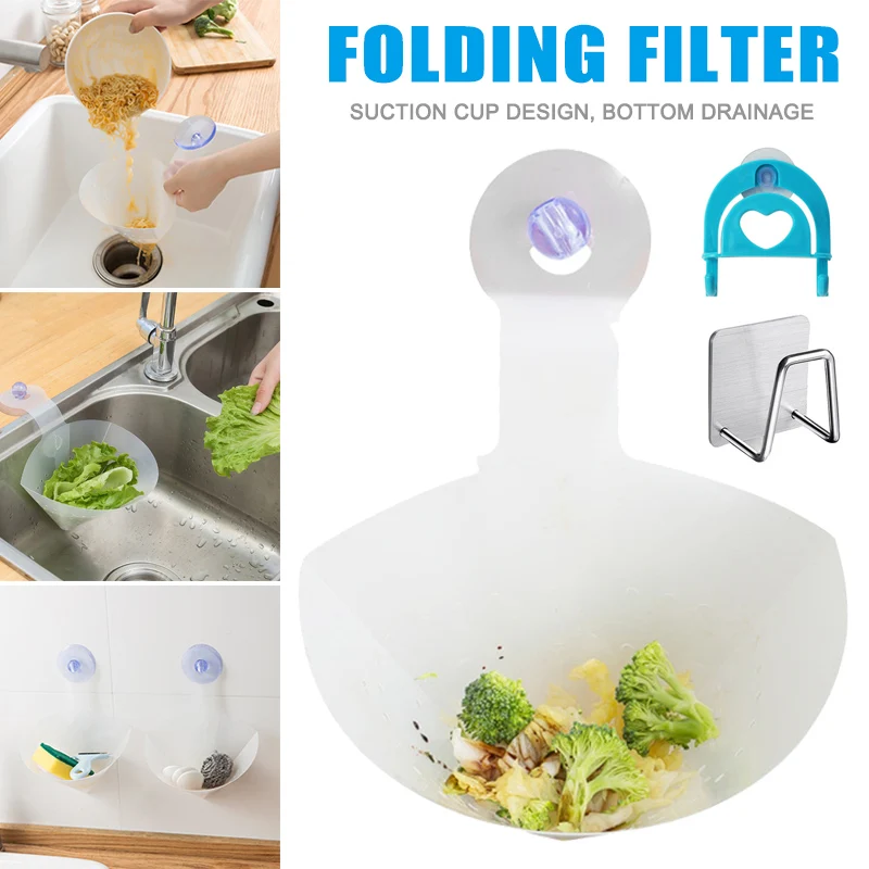 Self-Standing Drain Sink Leftover Classified Kitchen Drain Garbage Bag Filter Anti-Blocking Simple Sink RT99
