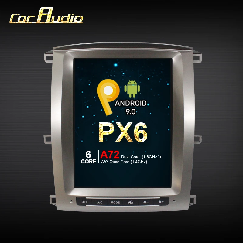Android Автомобильный gps навигатор для TOYOTA LAND CRUISER LC100 03 головное устройство Мультимедиа Радио магнитофон без DVD плеера Tesla стиль