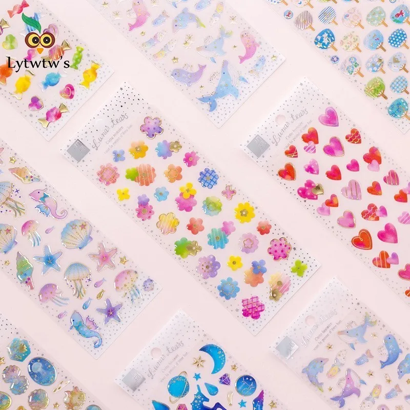 Оформление 1 шт. симпатичные канцелярские наклейки поставка Скрапбукинг клейкий