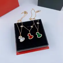 Anniversary Gifts New 2022 Trend Hot Brand Pure 925 Sterling Silver Jewelry For Cute Wulu Pendant Wedding Happy Charms Necklace