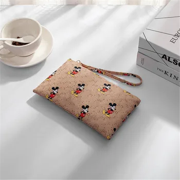 

Disney Mickey mouseThe new mobile wallet Mickey Mouse clutch bag classic leather bag coin purse simple fashion small wallet