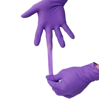 

200PCS Purple Disposable Nitrile Dishwashing / Kitchen / Work / Rubber / Garden Gloves