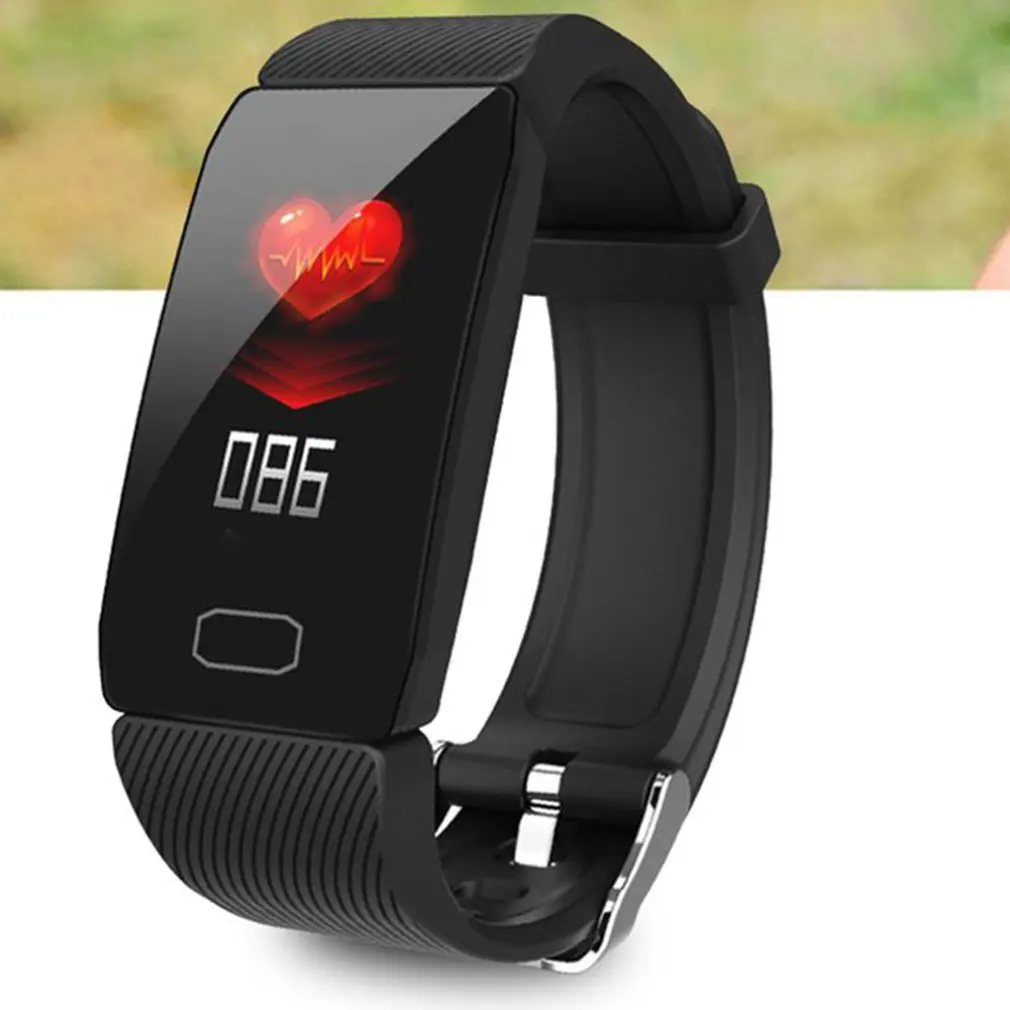 Smart Band Blood Pressure Q1 Heart Rate Monitor Fitness Tracker Smart Watch Fitness Bracelet Waterproof Weather Display Women