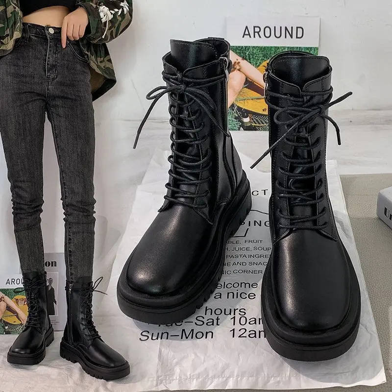Dr. Martens/женские ботинки Новинка осени 2020 года Полусапожки в британском стиле