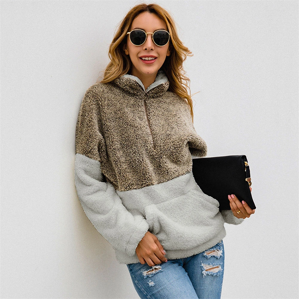 fluffy pullover sherpa