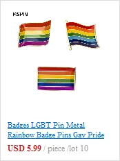 Значок LGBT Pride Rainbow Flag Pinback с кнопкой поддержки значок для геев