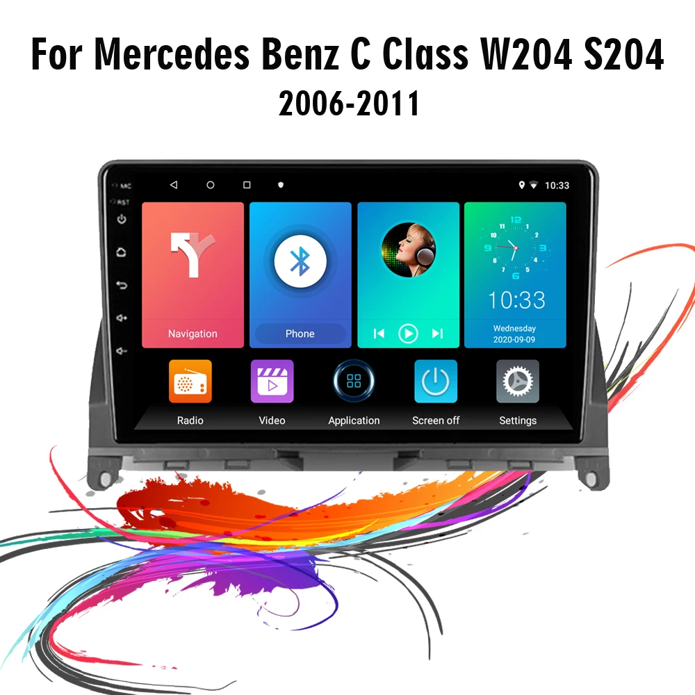 Автомагнитола easteregg 9 дюймов 2 Din Android 8 1 для Mercedes Benz C Class 3 W204 S204 2006-2011 Wi-Fi GPS-навигация