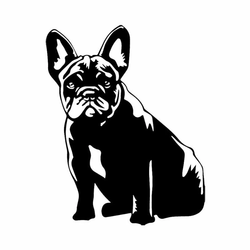 Наклейка на автомобиль с изображением французского бульдога животных собаки