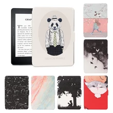 12 моделей ультра тонкая искусственная кожа авто защитной оболочки " дюймовый e-электронная книга кожного покрова для Kindle Paperwhite 1/2/3