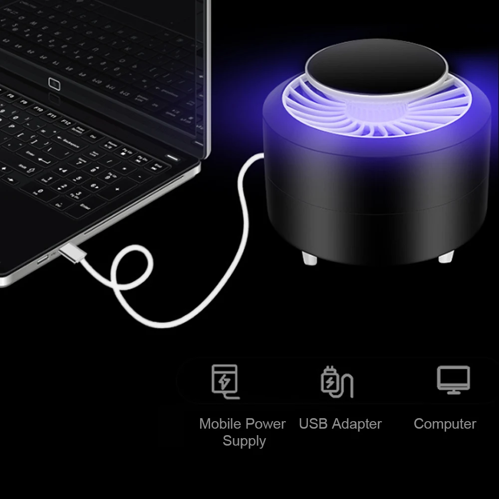 New Mosquito killer USB Electric Mosquito Killer Lamp Photocatalysis Mute Home LED Bug Insect Trap Radiationless Insect Light
