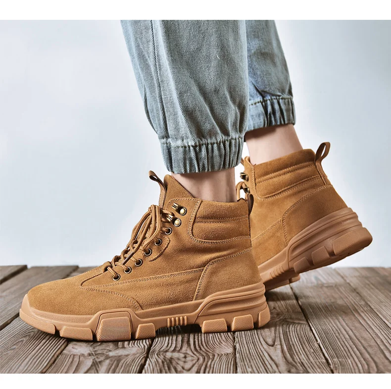 Misalwa; коллекция года; botas hombre; мужские повседневные уличные ботинки; дышащие мужские ботинки-дезерты; сезон осень-зима; кроссовки с круглым носком