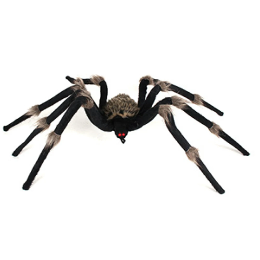 

Plush Home Simulation Fun Bar Halloween Accessories Kids Decorative Party Tricky Toy Artificial Spider Foldable