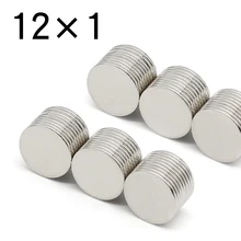 20/50/100/200 Pcs 12x1 Round NdFeB Neodymium Magnet N35 Super Powerful Small imanes Permanent Magnetic Disc