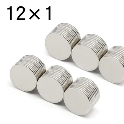 20/50/100/200 Pcs 12x1 Round NdFeB Neodymium Magnet N35 Super Powerful Small imanes Permanent Magnetic Disc