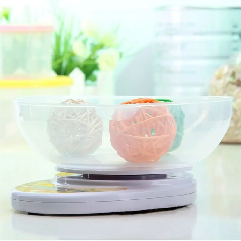 5kg1g/1kg0.1g Electronic Kitchen Scale with Bowl Precision Food Table Scale Baking Precision Jewelr