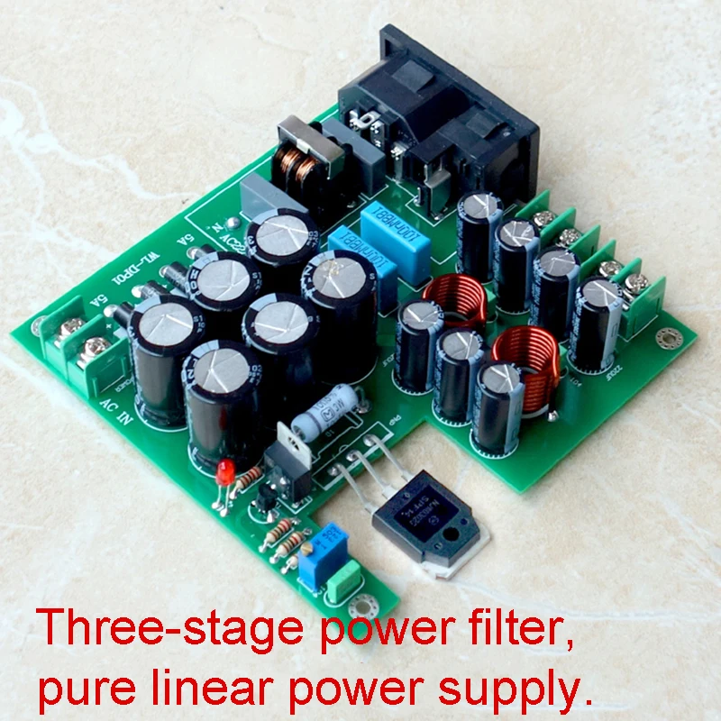 

50W DC LPS Ultra-low Noise Linear Power Supply Board PSU DC5V DC9V DC12V DC15V DC19V DC20V DC24V