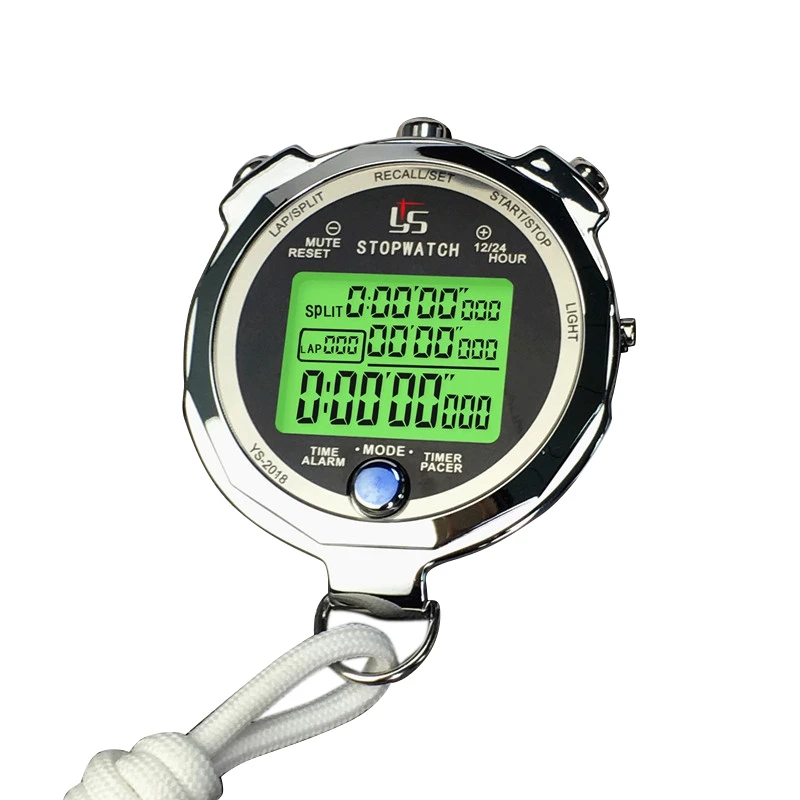 

YS Professional Digital Stopwatch Timer Multifunction Handheld Training Timer Portable Outdoor Sports Running Chronograph Watch