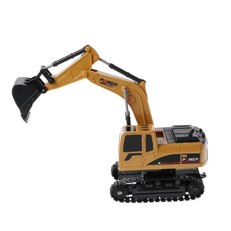 

RC Truck 2.4G 1:24 Remote Control Excavator Vehicle 6 Channels Charging Model Toys LED Light Simulation Sound