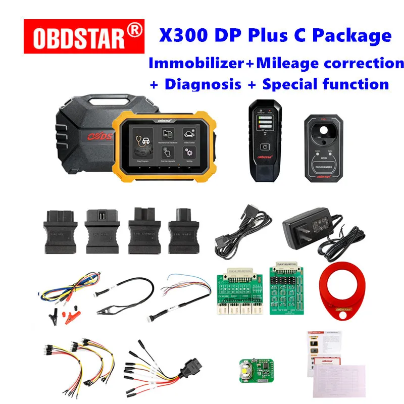OBDSTAR X300 DP Plus X300 PAD2 C посылка полная версия 8 дюймов планшет поддержка ECU программирования и для Toyota Smart Key - Цвет: C package