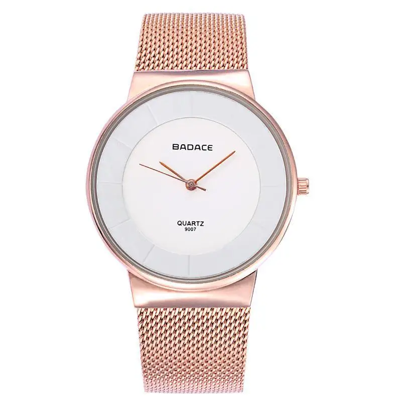 

Badace Baode City MEN'S Quartz Watch College Style Fashion Gold Mesh Belt Waterproof Watch