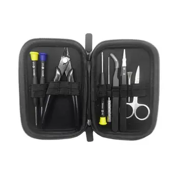 

DIY E-Cigarette Tool Kit Tweezers Pliers Wire Heaters Coil Jig Accessories