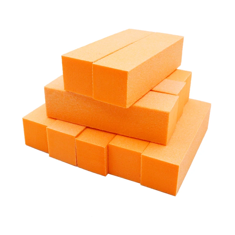 10pc Orange 10 шт./компл. розовый форма брусок для ногтей для УФ-гель белая пилка для ногтей блок лак для маникюра и педикюра, инструмент для шлифования ногтей искусство инструмент - Цвет: 10pc Orange