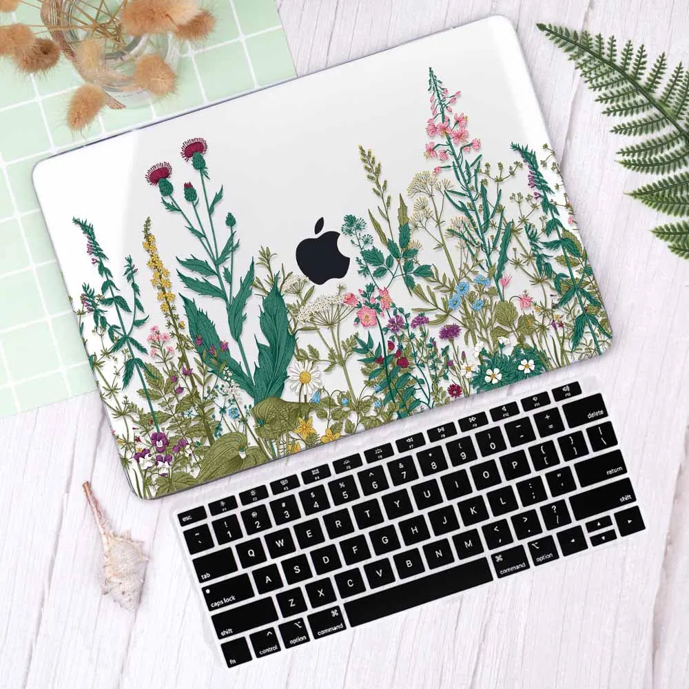 Чехол для ноутбука Apple MacBook Air Pro retina 11 12 13 15 16 дюймов Сенсорная панель A2141 A2159 A1932 Жесткий Чехол для клавиатуры