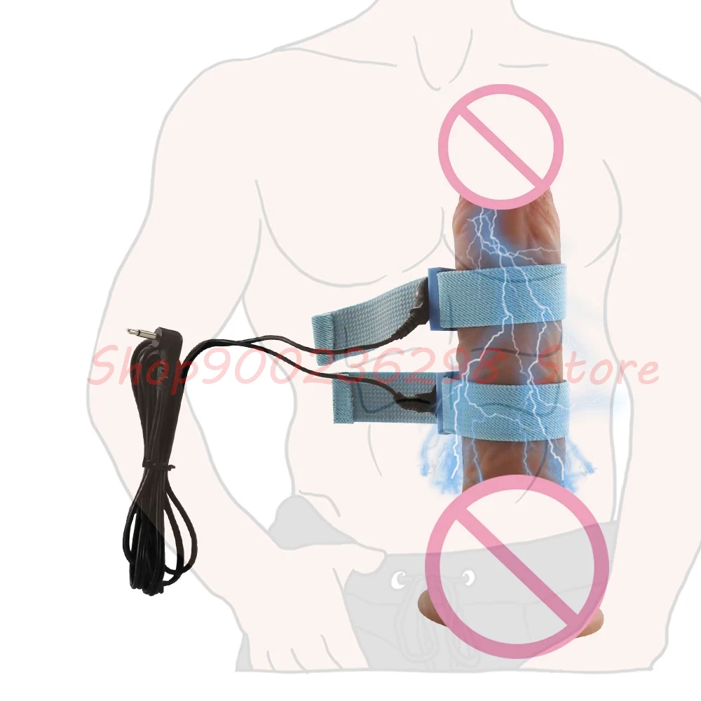 Electric Sex Toys Bdsm Toy Electro Stimulation Penis Ring E-stim Glans Trainer Cock Cage Ball Bondage Penis Extender Electric Sex Massage For Male