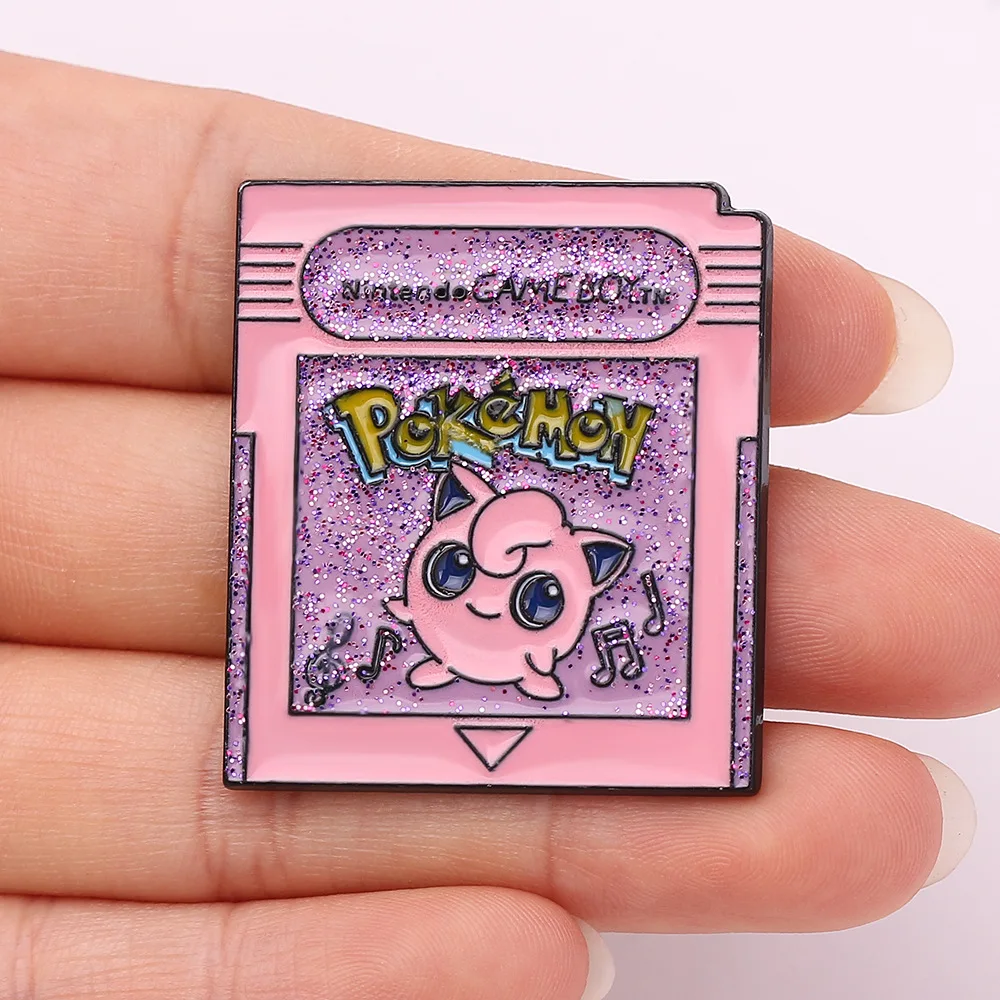 Розовая эмалированная булавка мультфильм значок Pokemons Jigglypuff Броши для женщин мужчин аниме нагрудная булавка брошь бижутерия рюкзак детский подарок