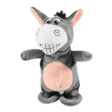 Многофункциональный Электрический говорящий смешной Ослик свинья Фарт электрический автомобиль игрушки флис для кукол Поющая игрушка семидесяти две китайские песни