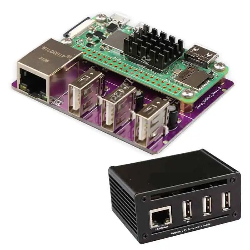 Raspberry Pi Zero 2 Вт USB к RJ45 хаб Ethernet или с чехлом для Pi0 | Компьютеры и офис