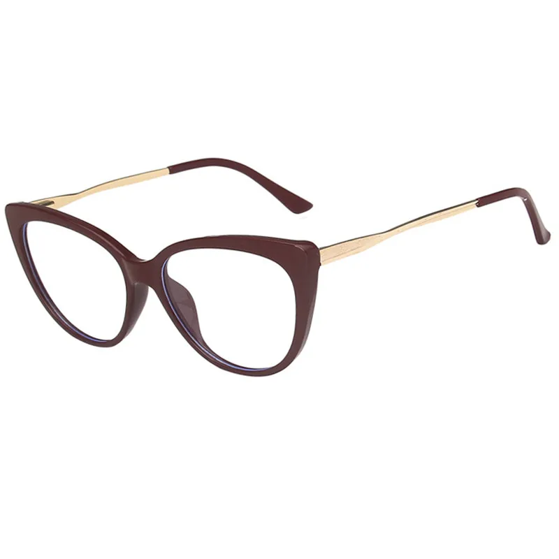 

TR09 Metal Frame Eyewear Cat Eye Anti Blue Light Gasses Men Eyeglasses Women Shades Oculos Gafas Feminino Mujer